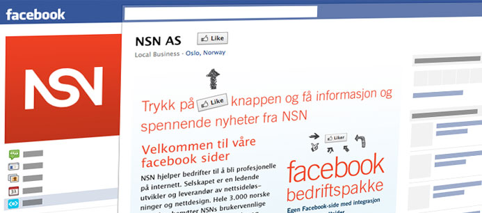 Facebook med NSN AS