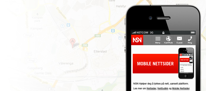 Mobile nettsider fra NSN